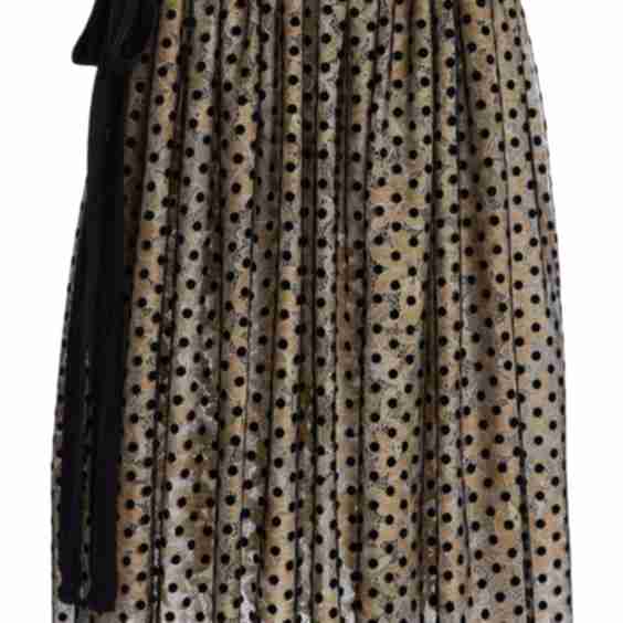 Polka Dot Lace Volume Skirt