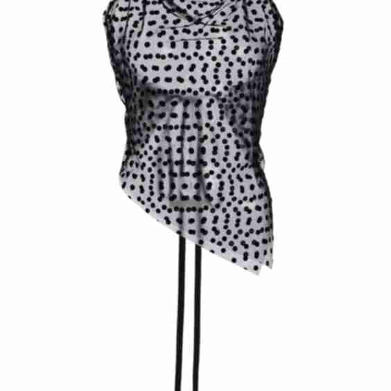 Polka Dot Mesh Kite Top