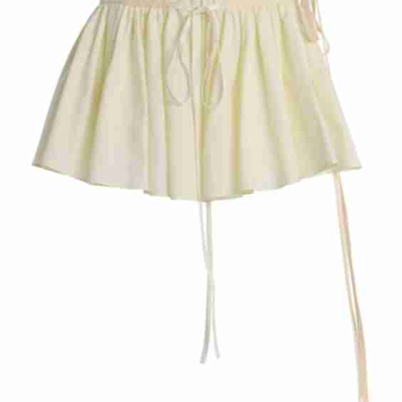 Exclusive Volume Cotton Mini Skort