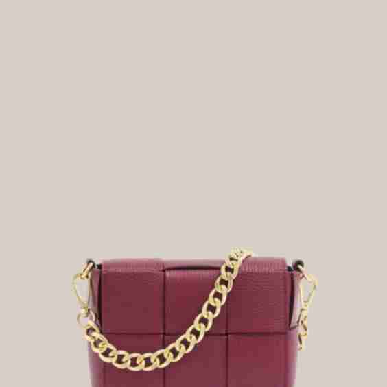 Margot Mini Leather Woven Bag