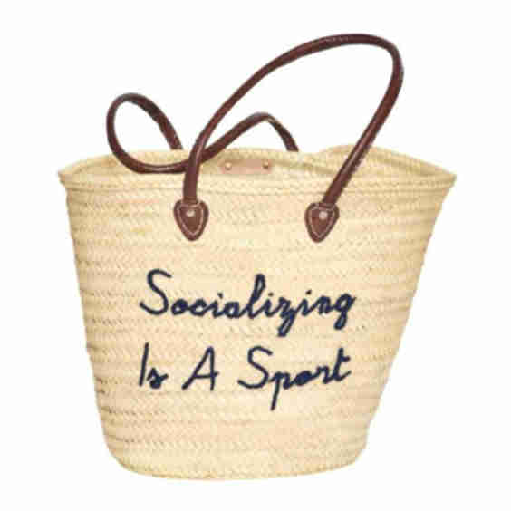 Socializing Is A Sport Tote