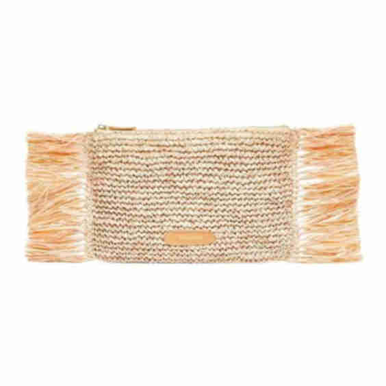 Tropical Fringe Clutch