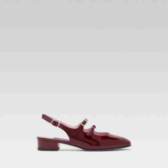 Peche Patent Leather Slingback