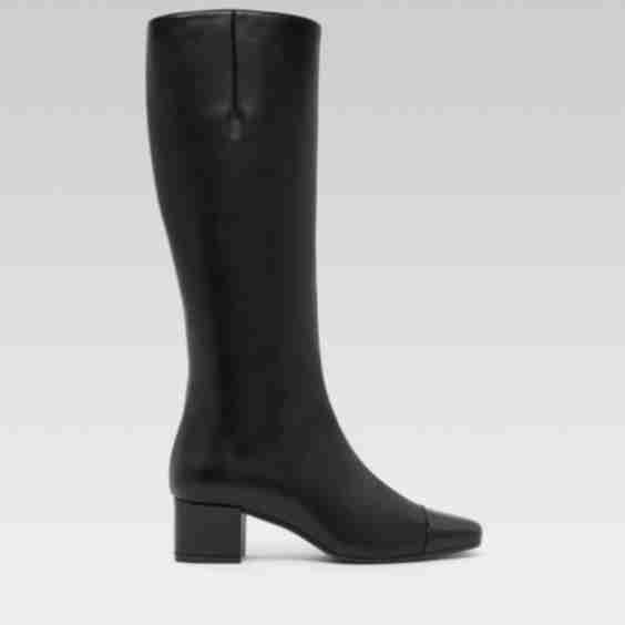 Malaga Leather And Patent Leather Boots