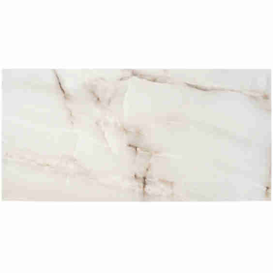 Basic Marble Onyx Aurelia Beige 12x24 Satin Porcelain Tile