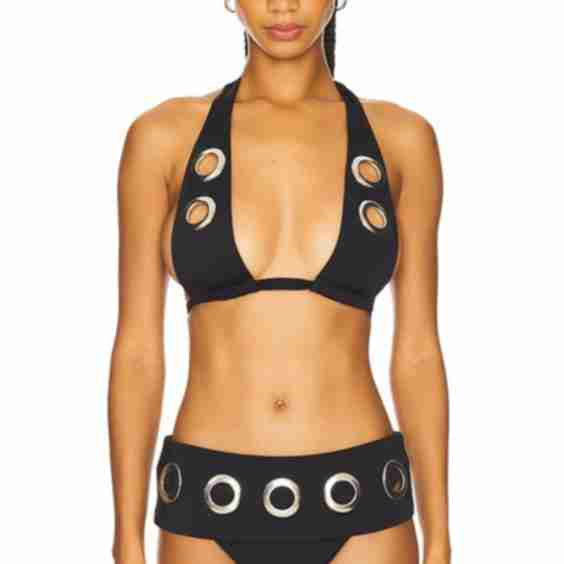 Eyelet Bikini Top
