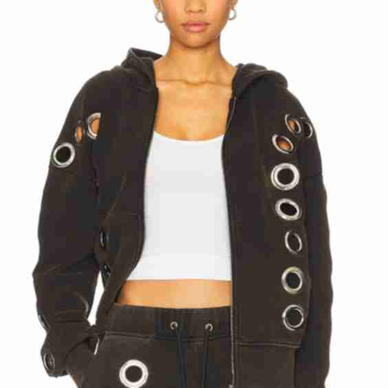 Eyelet Tracksuit Top
