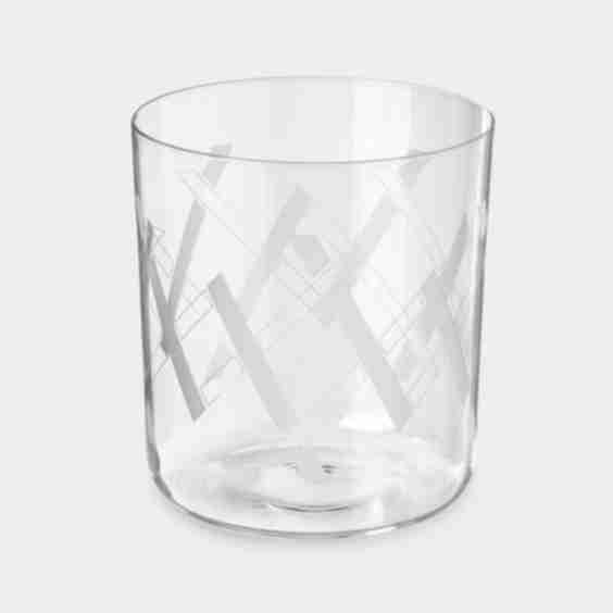 Neo Series VI Hand Engraved Crystal Double Old Fashioned Glass