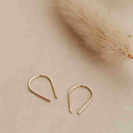 Tiny Horseshoe Earrings