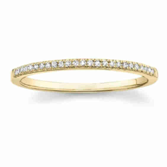 Petite Diamond Halfway Band