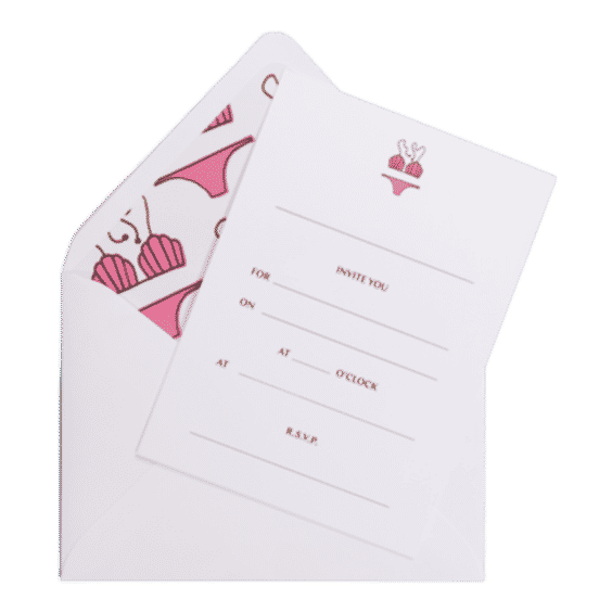 Tan Lines Invitations