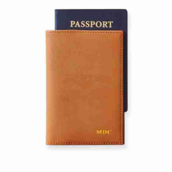 Fillmore Vegan Leather Passport Case, Foil Debossed