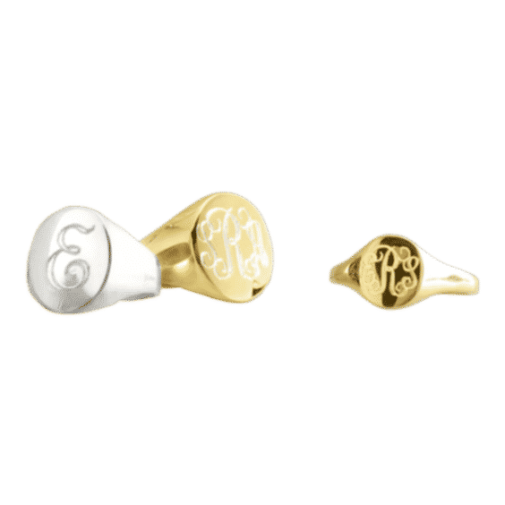 Sarah Chloe Classic Oval Signet Ring