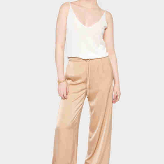 Satin Drawstring Pant