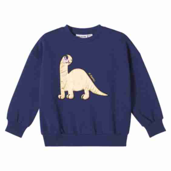 Appliqué Cotton Sweater