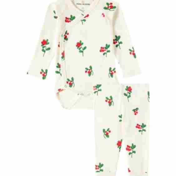 Newborn Set with a Wrap Bodysuit and Leggings