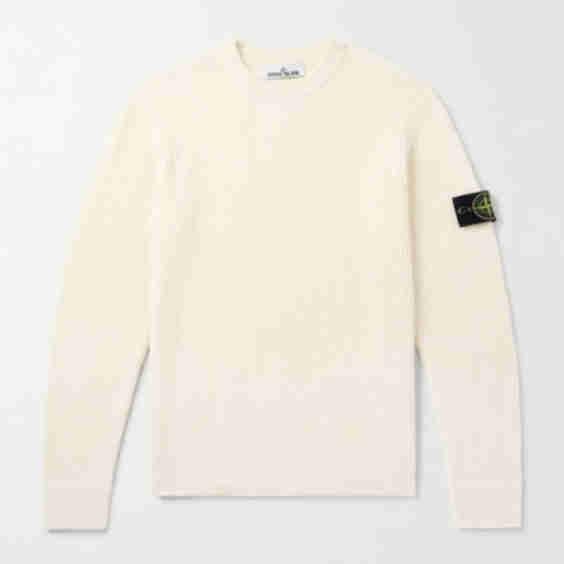 Logo-Appliqued Cotton-Chenille Mock-Neck Sweater