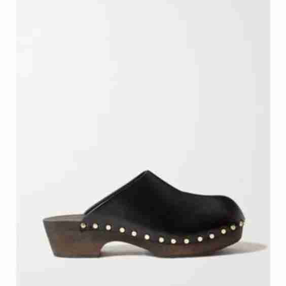 Lucca Studded Leather Clogs