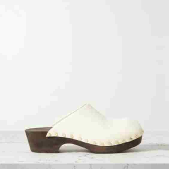 Lucca Studded Leather Clogs