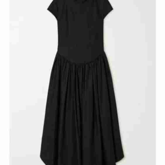 Lenore Open-Back Cotton-Twill Midi Dress