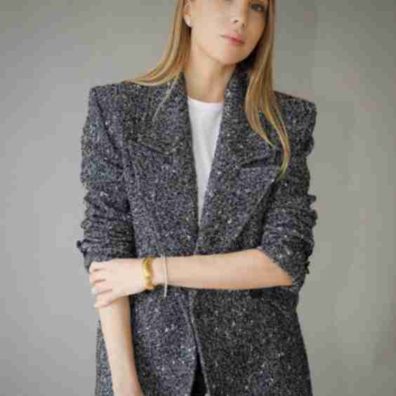 Linda Wool Tweed Blazer
