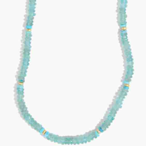 Apatite Heishi Necklace 