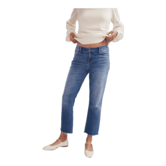 The Crop Maternity Jean