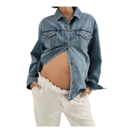 The Classic Maternity Jean Jacket