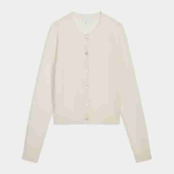 JAYLA BUTTON-UP CASHMERE CARDIGAN