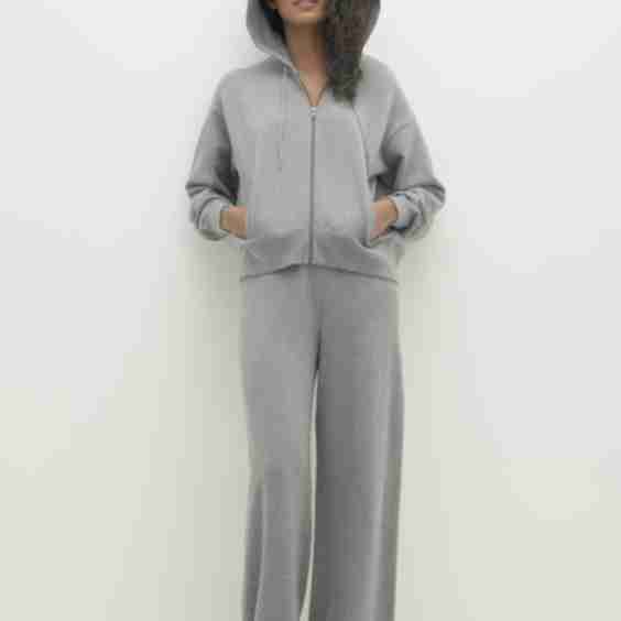 Serena Cotton Cashmere Zip Up Hoodie