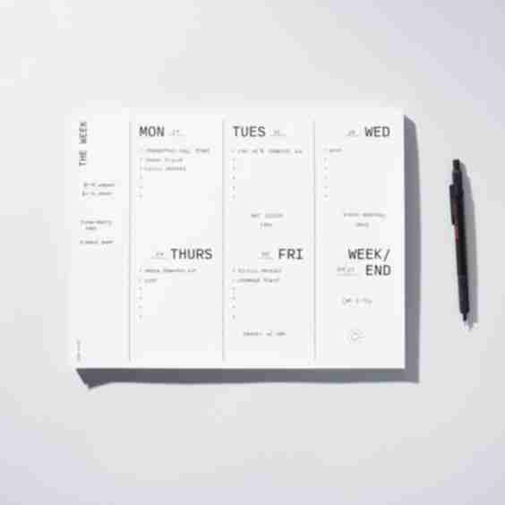 Large Weekly Desk Planner