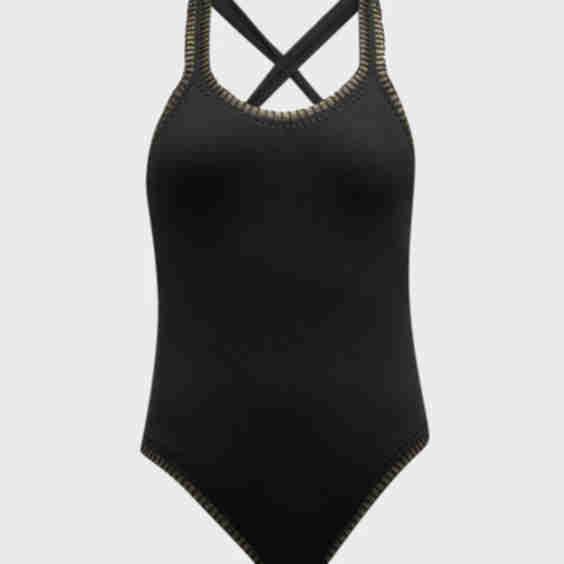 Crochet Trim Swimsuit