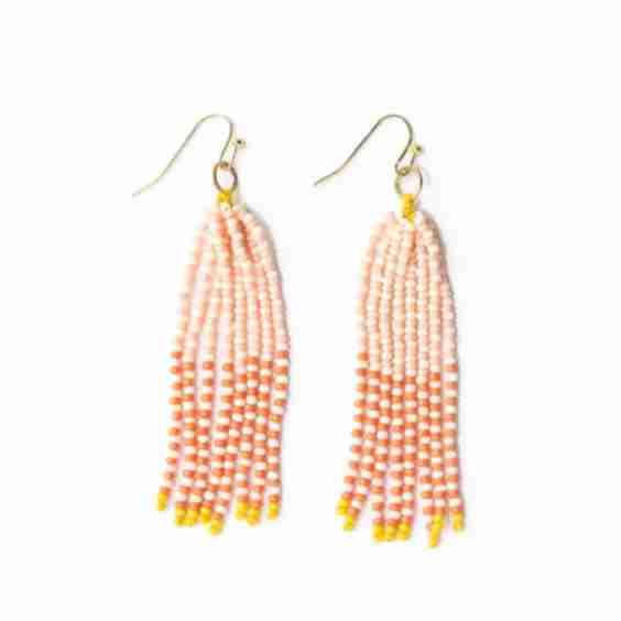 Abbey Tassel Seed Bead Earring 