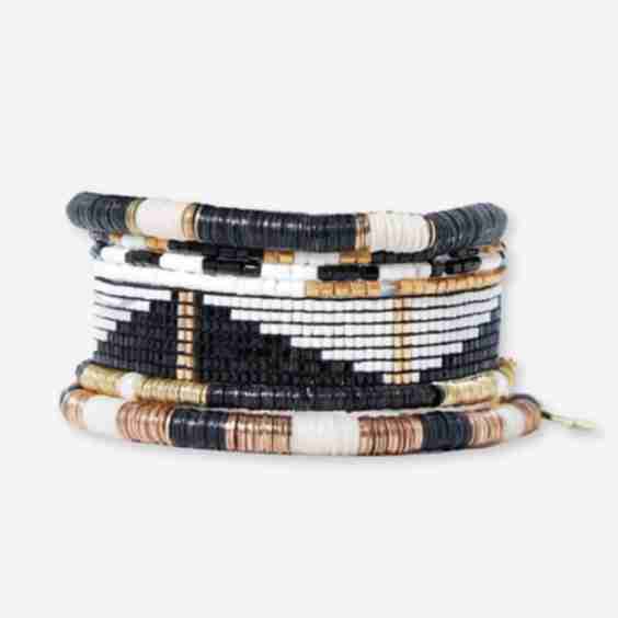 Paint It Black Bracelet Stack