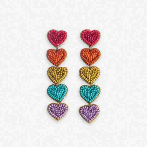 Christina Heart Earrings