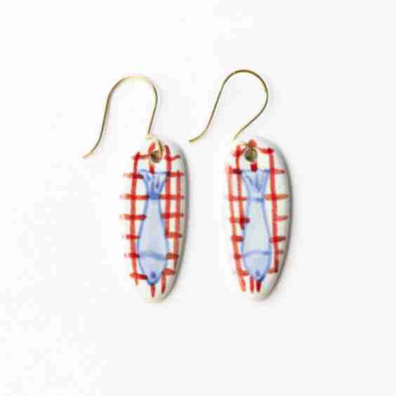 Danielle Round Ceramic Earring
