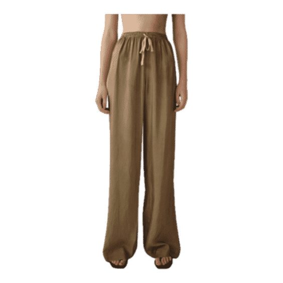 The Slouch Pants in Slub Cotton Poplin