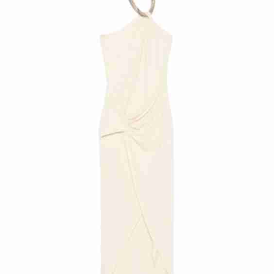 Draped Detailing Maxi Dress