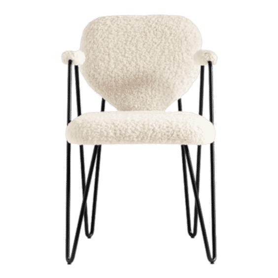 Apres Shearling Dining ArmChair