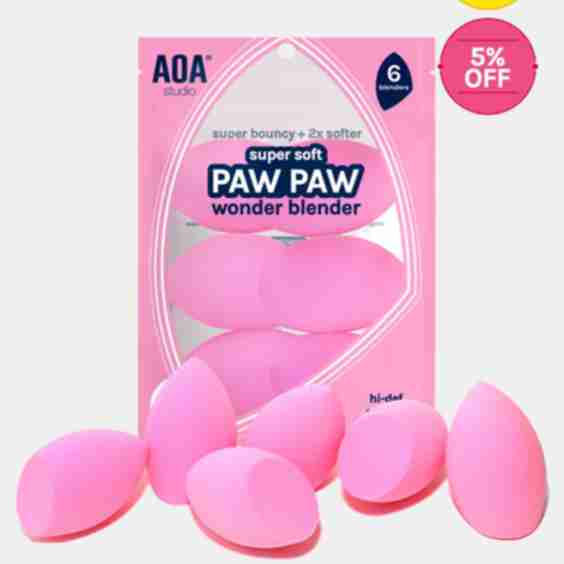 Paw Paw Super Soft Beveled Blender - 6 Pack