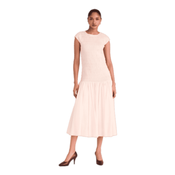 Stijl Smocked Drop Waist Dress