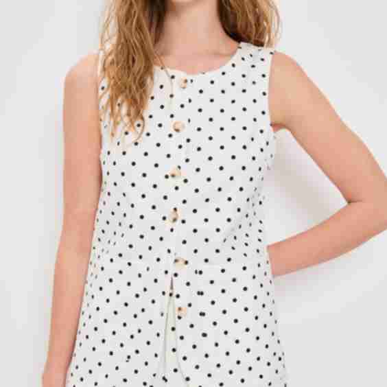 Polka Dot Vest