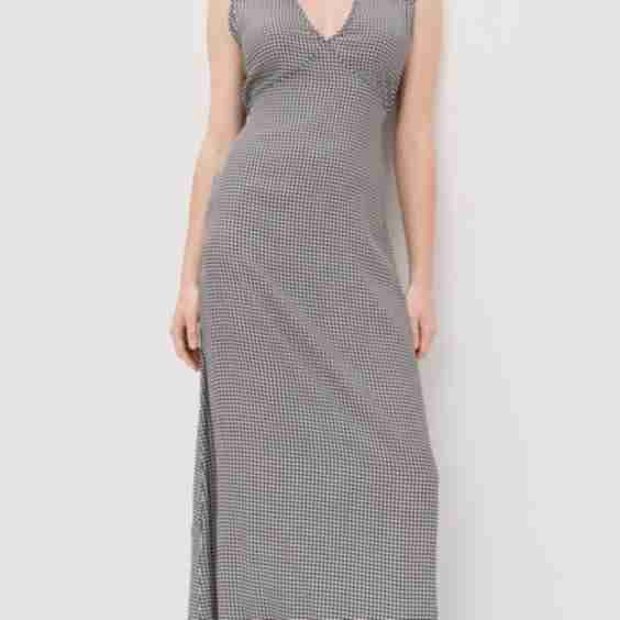 Gingham Midi Dress