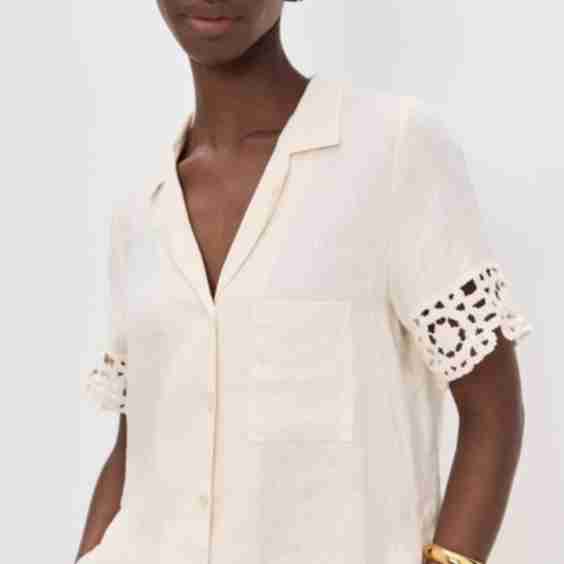 Crochet Sleeve Shirt