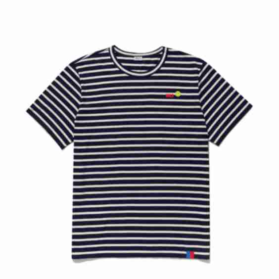 The Archie Tee - Navy/Cream Monogram