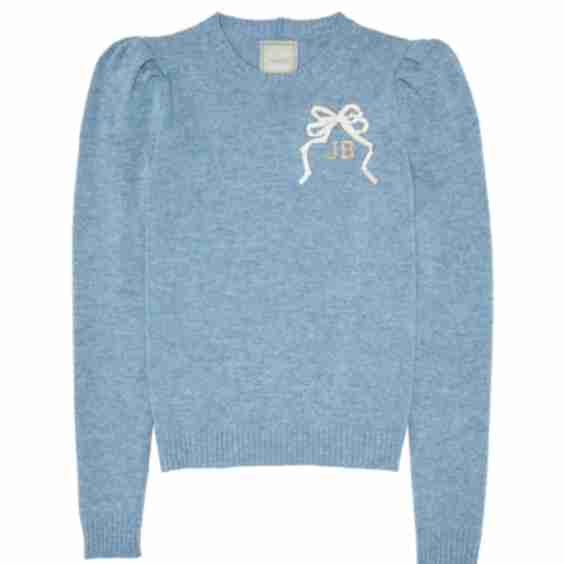Regency Bow Puff Sleeve Petite Crew