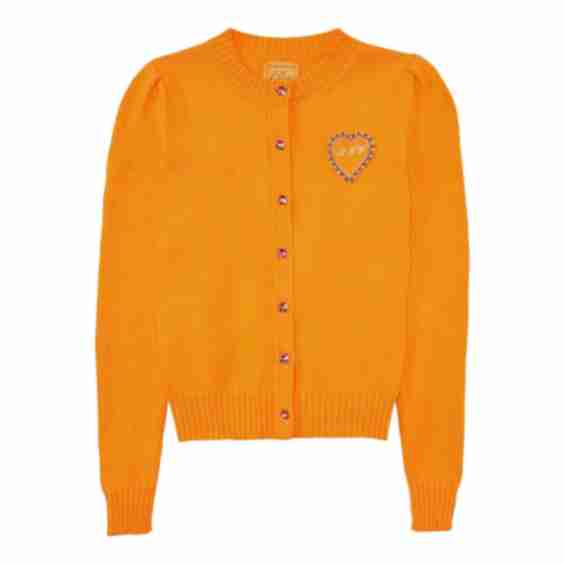 Cotton Puff Sleeve Laursie Cardigan