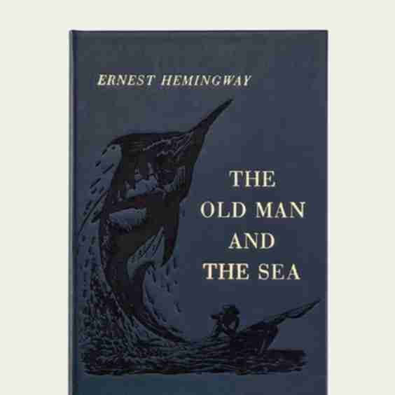 "The Old Man and the Sea" Leather Bound Book by Ernest Hemingway