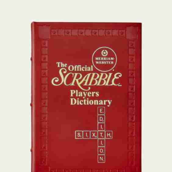 "The Official Scrabble Players Dictionary (6th Edition)" Leather Bound Book by Miriam-Webster