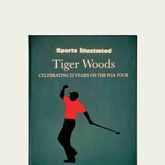 "Tiger Woods - Celebrating 25 Years on the PGA Tour" Personalizable Leather Bound Book